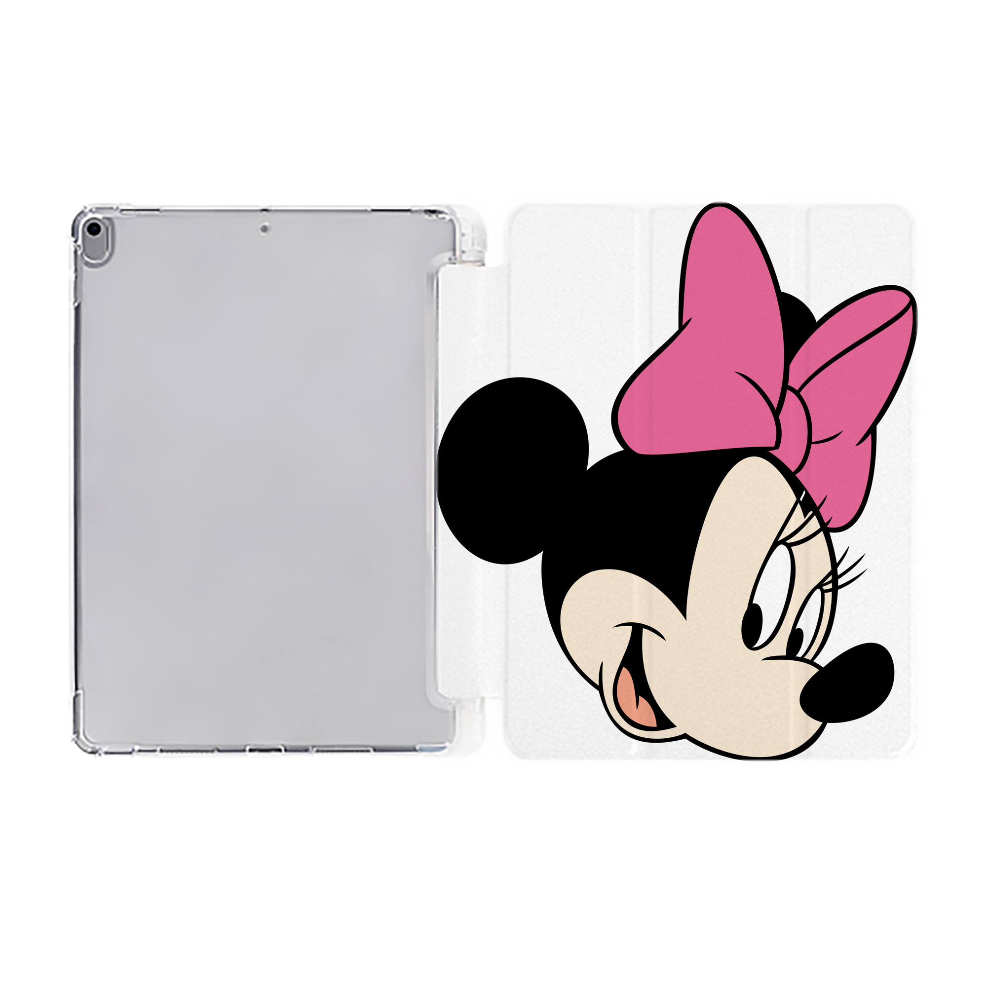 ミッキーマウス Mickey Mouse IPad ケース ペン収納付き 三つ折りスタンド PUレザー×シリコン 対応機種9.5/10.5/10.9インチ